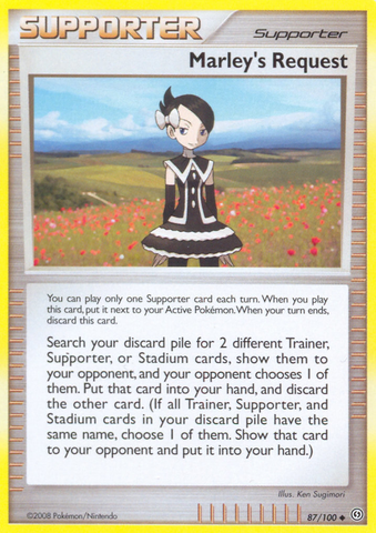 Marley's Request (87/100) [Diamond & Pearl: Stormfront] Reverse Holofoil