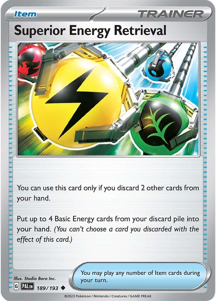 Superior Energy Retrieval (189/193) [Scarlet & Violet: Paldea Evolved] Reverse Holofoil