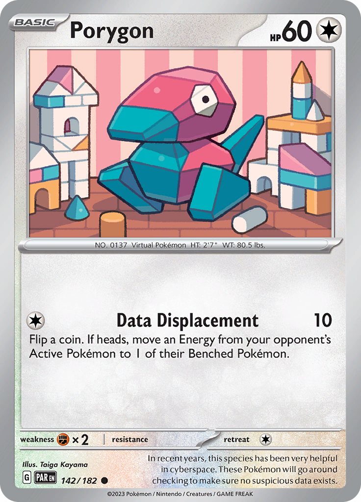 Porygon (142/182) [Scarlet & Violet: Paradox Rift] Reverse Holofoil
