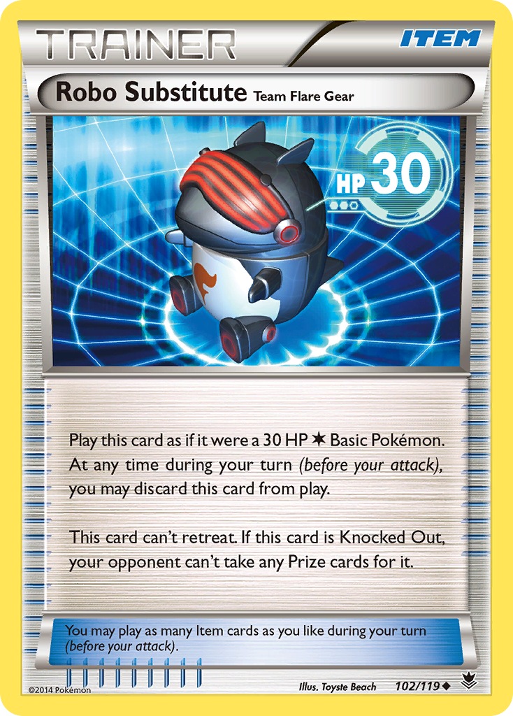 Robo Substitute Team Flare Gear (102/119) [XY: Phantom Forces] Reverse Holofoil