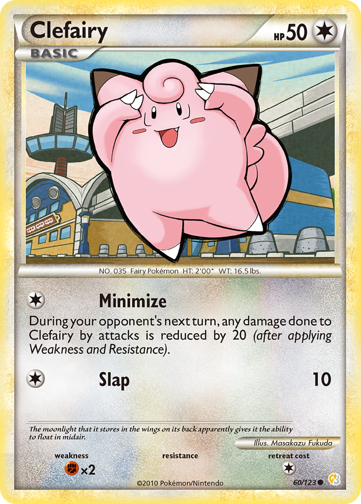 Clefairy (60/123) [HeartGold & SoulSilver: Base Set] Reverse Holofoil