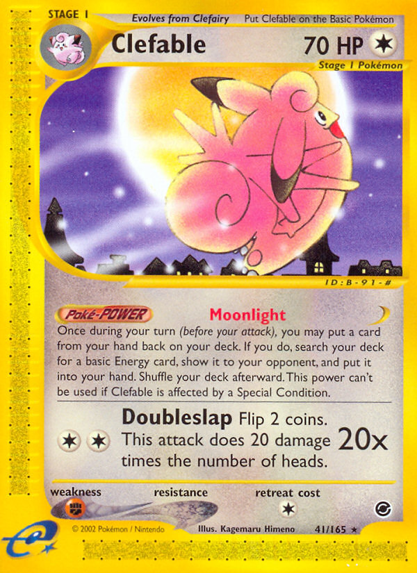 Clefable (41/165) [Expedition: Base Set] Reverse Holofoil