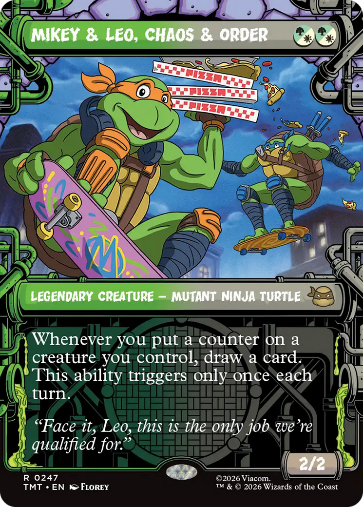 Mikey & Leo, Chaos & Order (Showcase) [Teenage Mutant Ninja Turtles] Foil