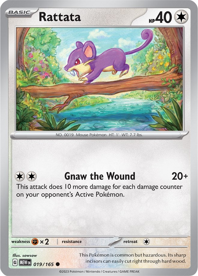 Rattata (019/165) [Scarlet & Violet 151] Reverse Holofoil