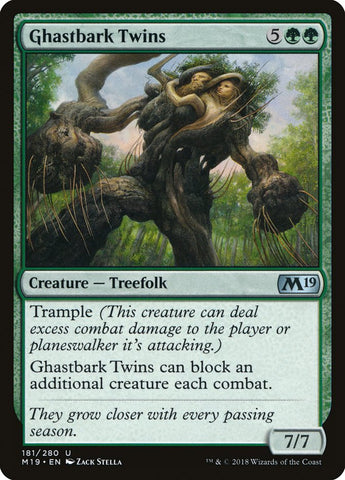 Ghastbark Twins [Core Set 2019] Foil