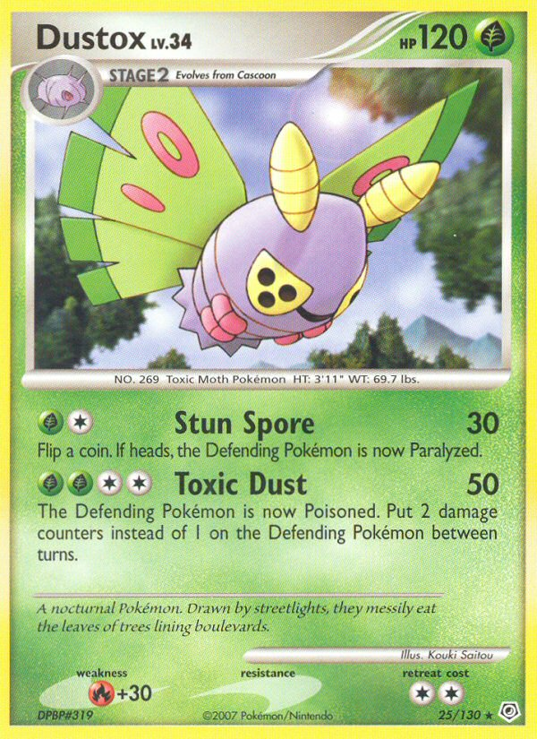 Dustox (25/130) [Diamond & Pearl: Base Set] Reverse Holofoil