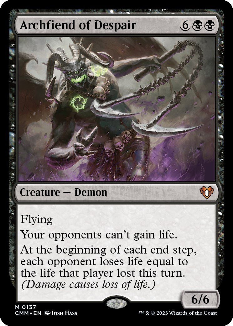 Archfiend of Despair [Commander Masters] Foil