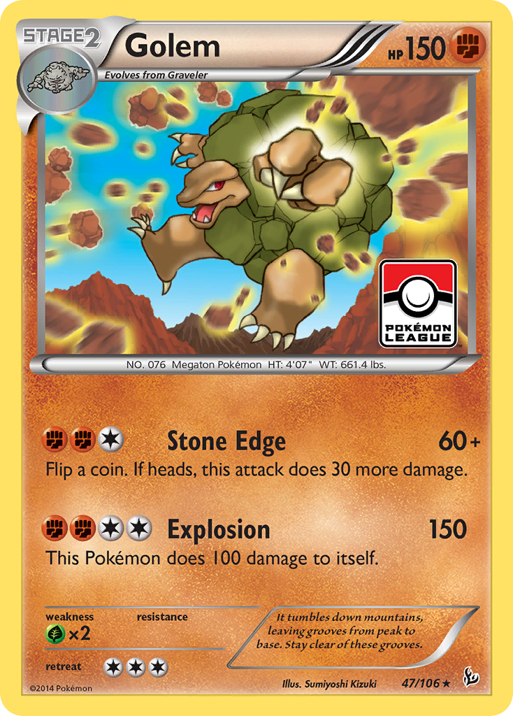 Golem (47/106) [XY: Flashfire] Reverse Holofoil