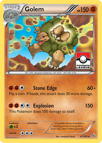 Golem (47/106) [XY: Flashfire] Reverse Holofoil