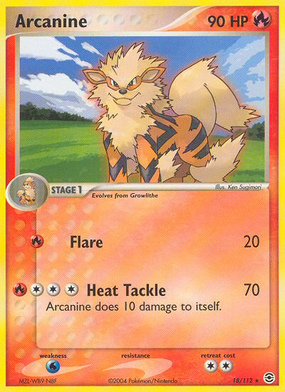 Arcanine (18/112) [EX: FireRed & LeafGreen] Reverse Holofoil