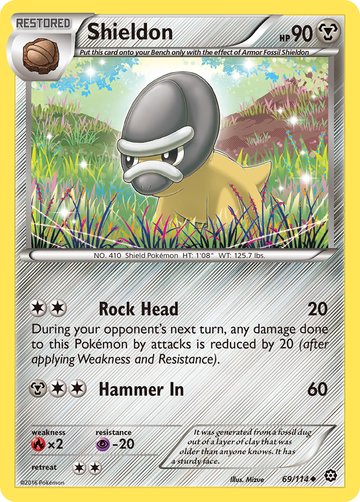 Shieldon (69/114) [XY: Steam Siege] Reverse Holofoil