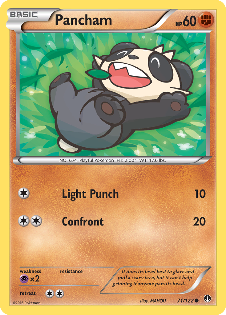 Pancham (71/122) [XY: BREAKpoint] Reverse Holofoil