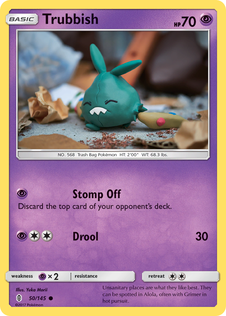Trubbish (50/145) [Sun & Moon: Guardians Rising] Reverse Holofoil