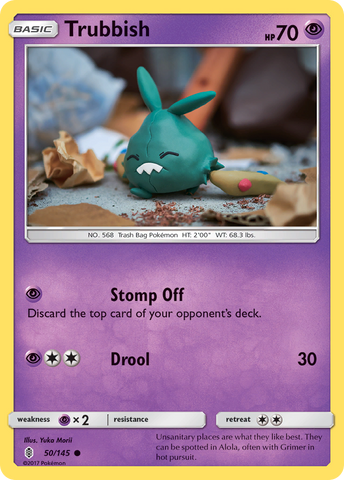 Trubbish (50/145) [Sun & Moon: Guardians Rising] Reverse Holofoil