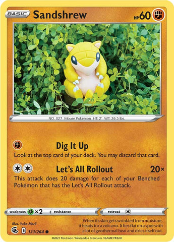 Sandshrew (131/264) [Sword & Shield: Fusion Strike] Reverse Holofoil
