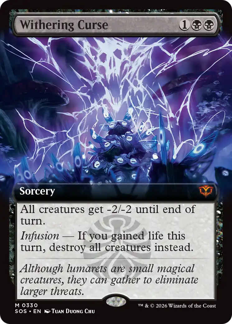 Withering Curse (Extended Art) [Secrets of Strixhaven] Foil