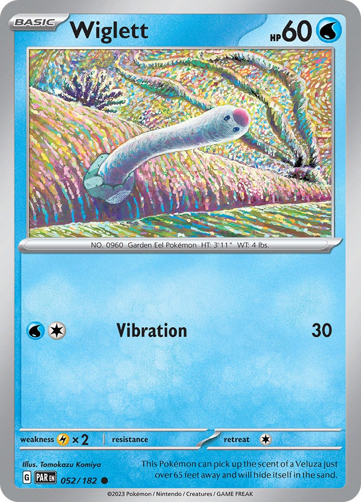 Wiglett (052/182) [Scarlet & Violet: Paradox Rift] Reverse Holofoil