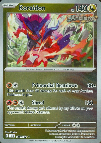 Koraidon (119/162) [Scarlet & Violet: Temporal Forces] Reverse Holofoil