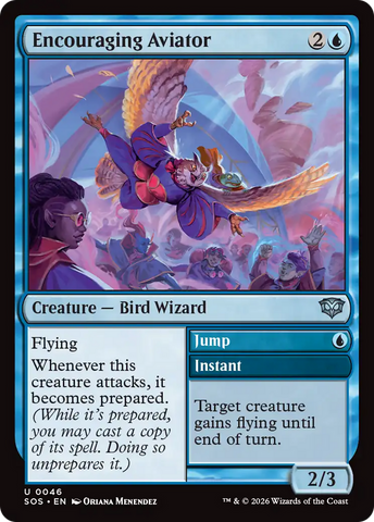 Encouraging Aviator [Secrets of Strixhaven] Foil