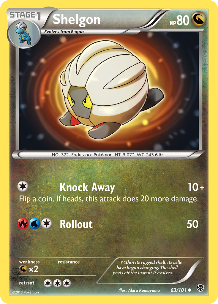Shelgon (63/101) [Black & White: Plasma Blast] Reverse Holofoil