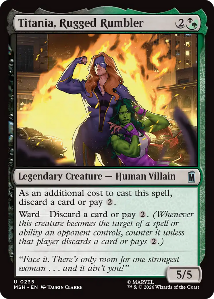 Titania, Rugged Rumbler [Marvel Super Heroes] Foil