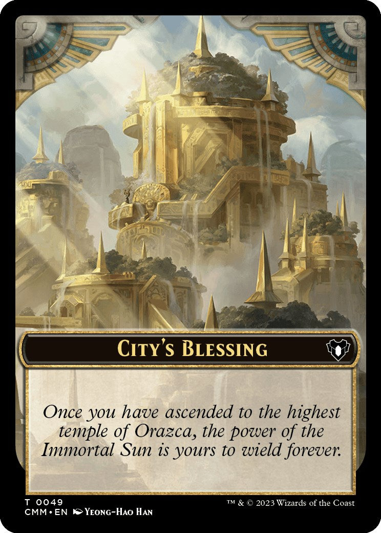 City's Blessing // Rat Double-Sided Token [Commander Masters Tokens] Foil