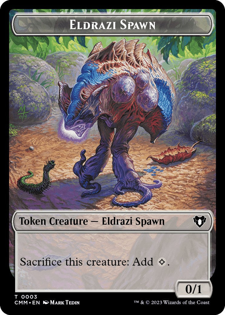 Eldrazi Spawn // Phyrexian Germ Double-Sided Token [Commander Masters Tokens] Foil