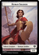 Human Soldier // Zombie (0013) Double-Sided Token [Commander Masters Tokens] Foil