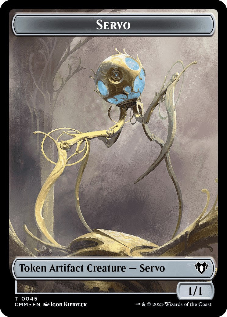 Servo // Thrull Double-Sided Token [Commander Masters Tokens] Foil