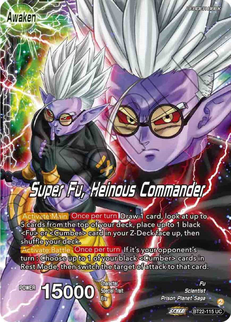 Fu // Super Fu, Heinous Commander (BT22-115) [Critical Blow] Parallel Foil