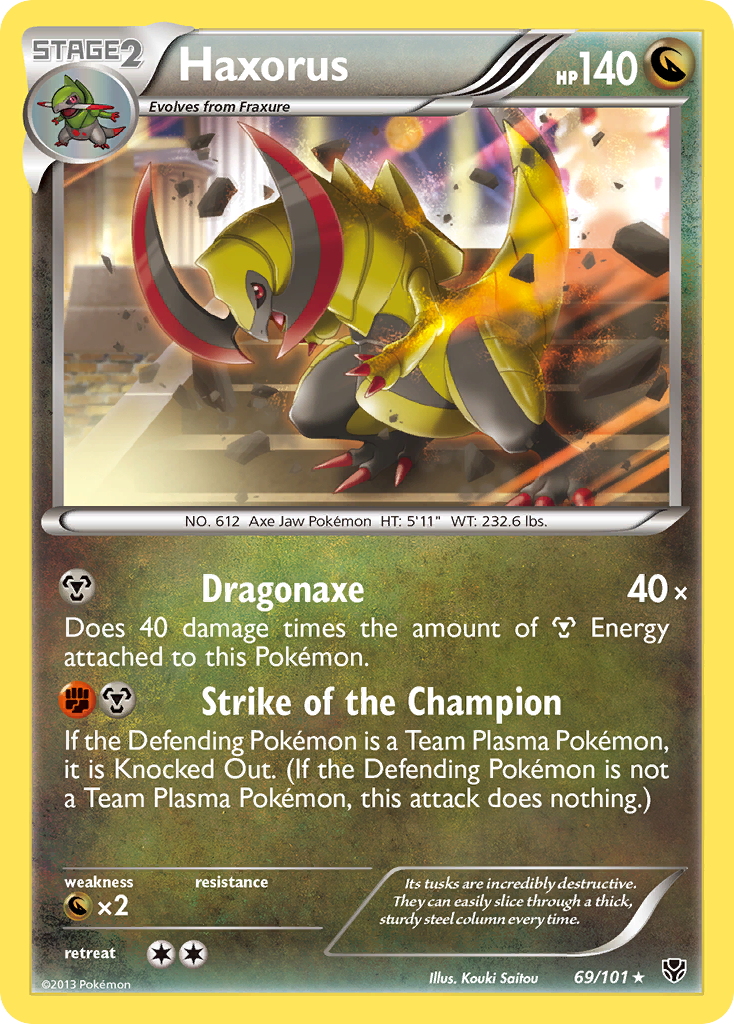Haxorus (69/101) [Black & White: Plasma Blast] Reverse Holofoil