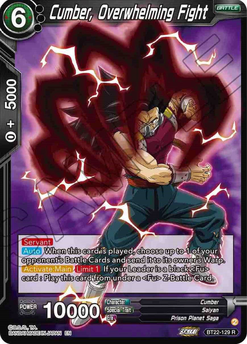 Cumber, Overwhelming Fight (BT22-129) [Critical Blow] Parallel Foil