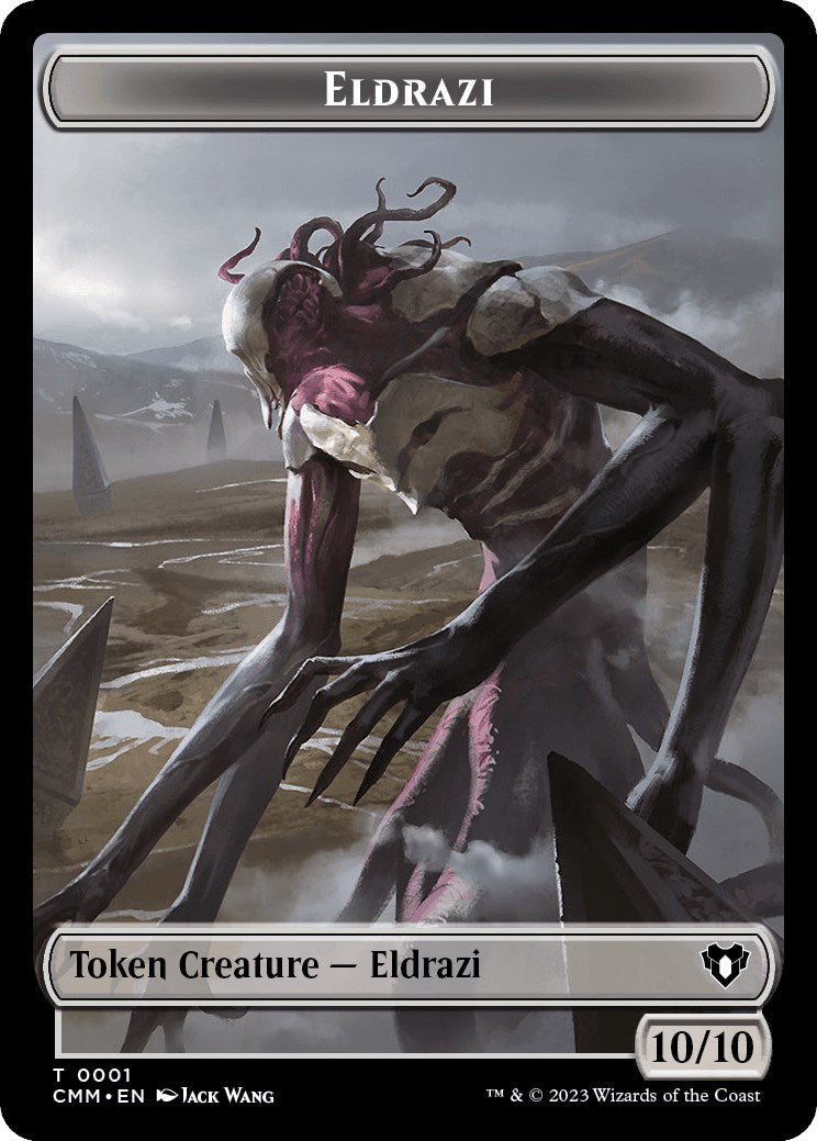 Eldrazi // Cat (0030) Double-Sided Token [Commander Masters Tokens] Foil