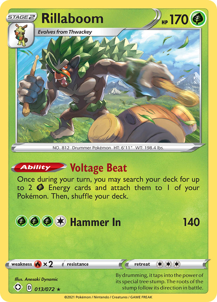 Rillaboom (013/072) [Sword & Shield: Shining Fates] Reverse Holofoil