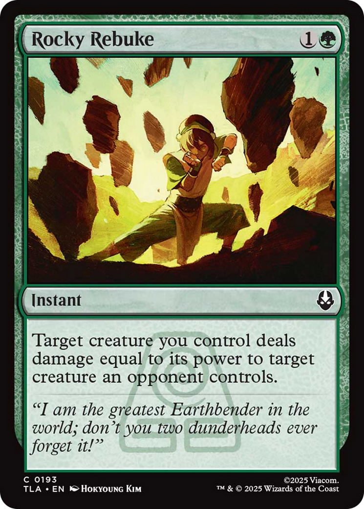 Rocky Rebuke [Avatar: The Last Airbender] Foil