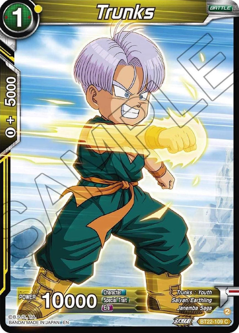 Trunks (BT22-109) [Critical Blow] Parallel Foil