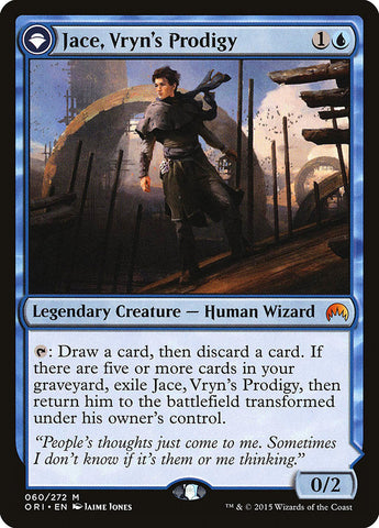 Jace, Vryn's Prodigy // Jace, Telepath Unbound [Magic Origins] Foil