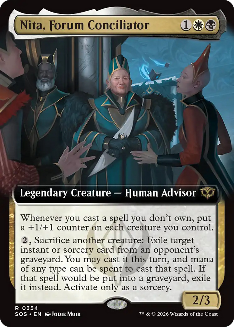 Nita, Forum Conciliator (Extended Art) [Secrets of Strixhaven] Foil