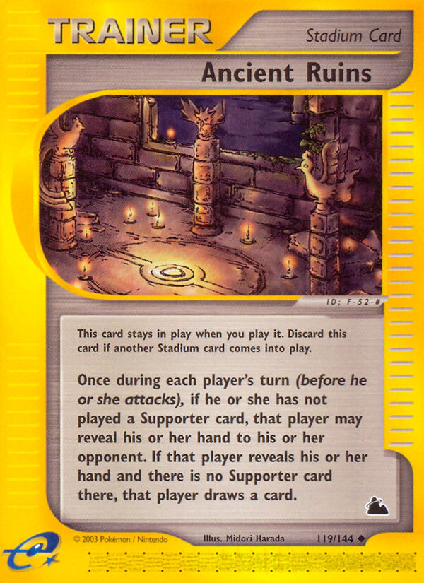 Ancient Ruins (119/144) [Skyridge] Reverse Holofoil