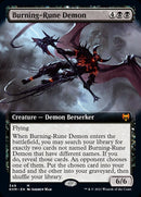 Burning-Rune Demon (Extended Art) [Kaldheim] Foil