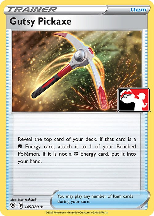 Gutsy Pickaxe (145/189) [Prize Pack Series Three] Holofoil