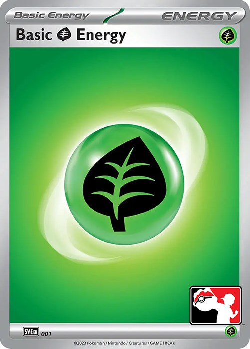 Basic Grass Energy (001) [Prize Pack Series Three] Holofoil
