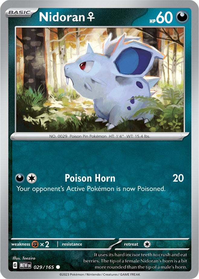 Nidoran F (029/165) [Scarlet & Violet 151] Reverse Holofoil