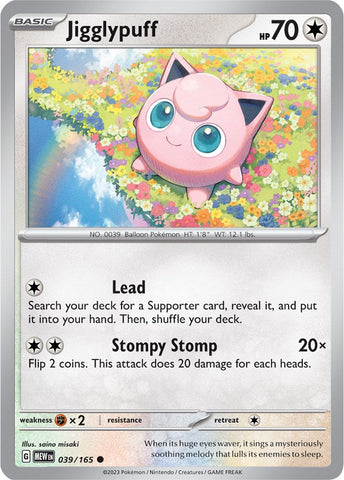 Jigglypuff (039/165) [Scarlet & Violet 151] Reverse Holofoil