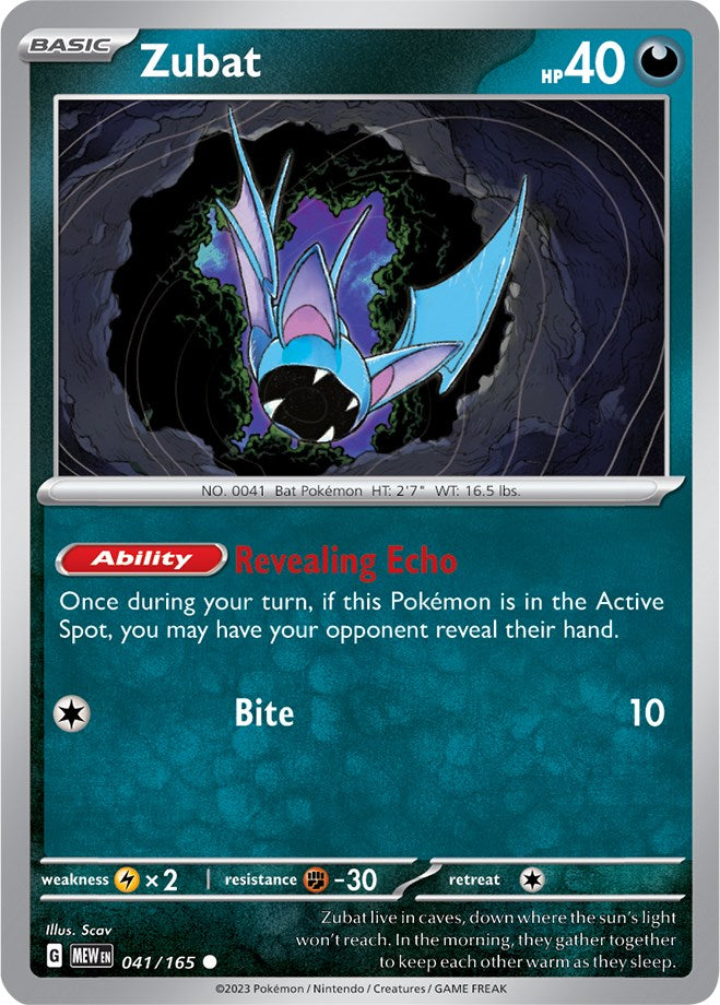 Zubat (041/165) [Scarlet & Violet 151] Reverse Holofoil
