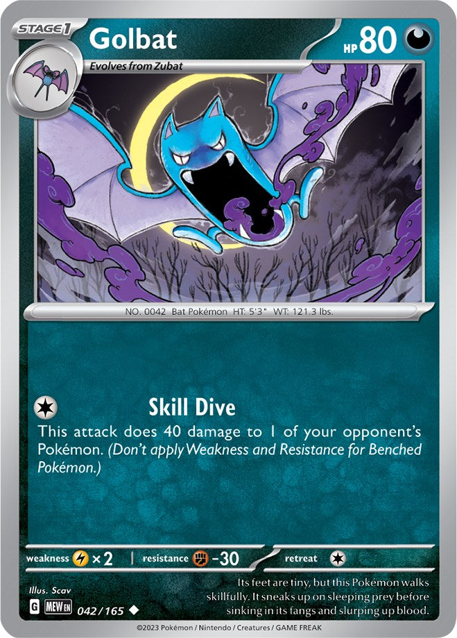 Golbat (042/165) [Scarlet & Violet 151] Reverse Holofoil