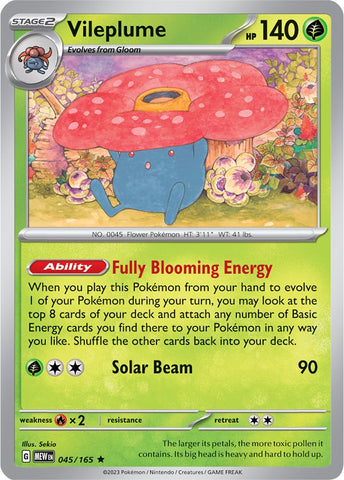 Vileplume (045/165) [Scarlet & Violet 151] Reverse Holofoil