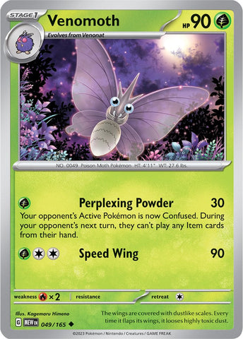Venomoth (049/165) [Scarlet & Violet 151] Reverse Holofoil