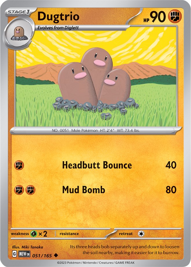Dugtrio (051/165) [Scarlet & Violet 151] Reverse Holofoil