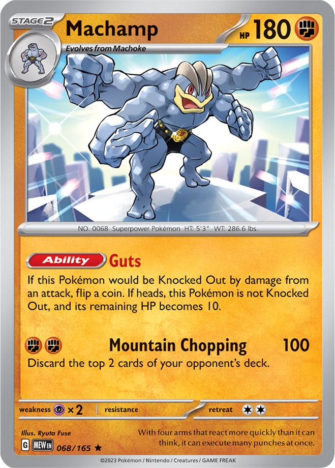 Machamp (068/165) [Scarlet & Violet 151] Reverse Holofoil